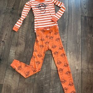 Hanna Andersson Orange Striped Tigger Pajama Set